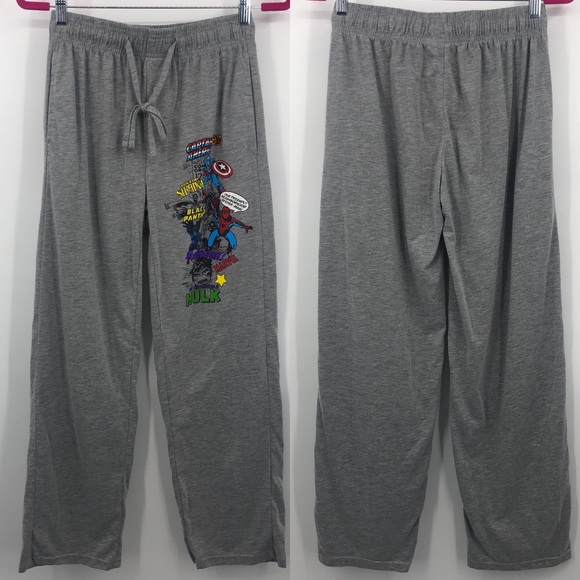 Marvel Other - Marvel Hero Character Graphic Gray Pajama Sweats